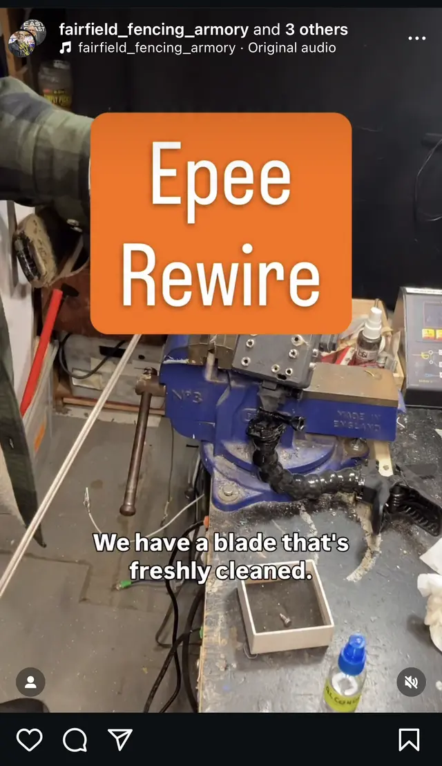 How to rewire an epee weapon