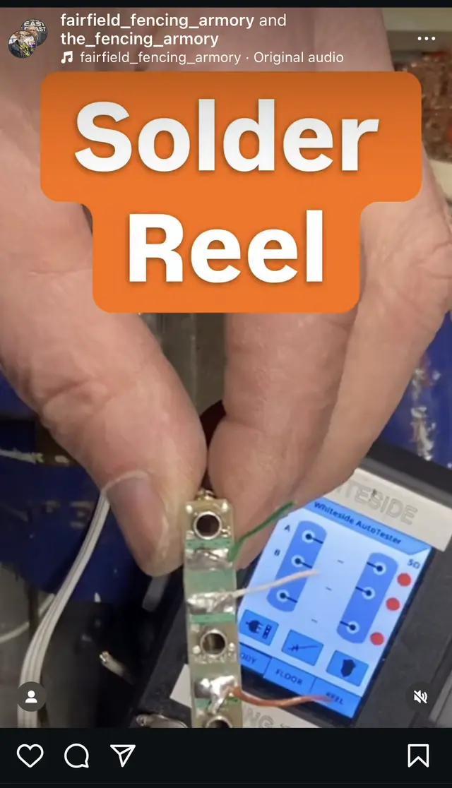 How to solder to a reel